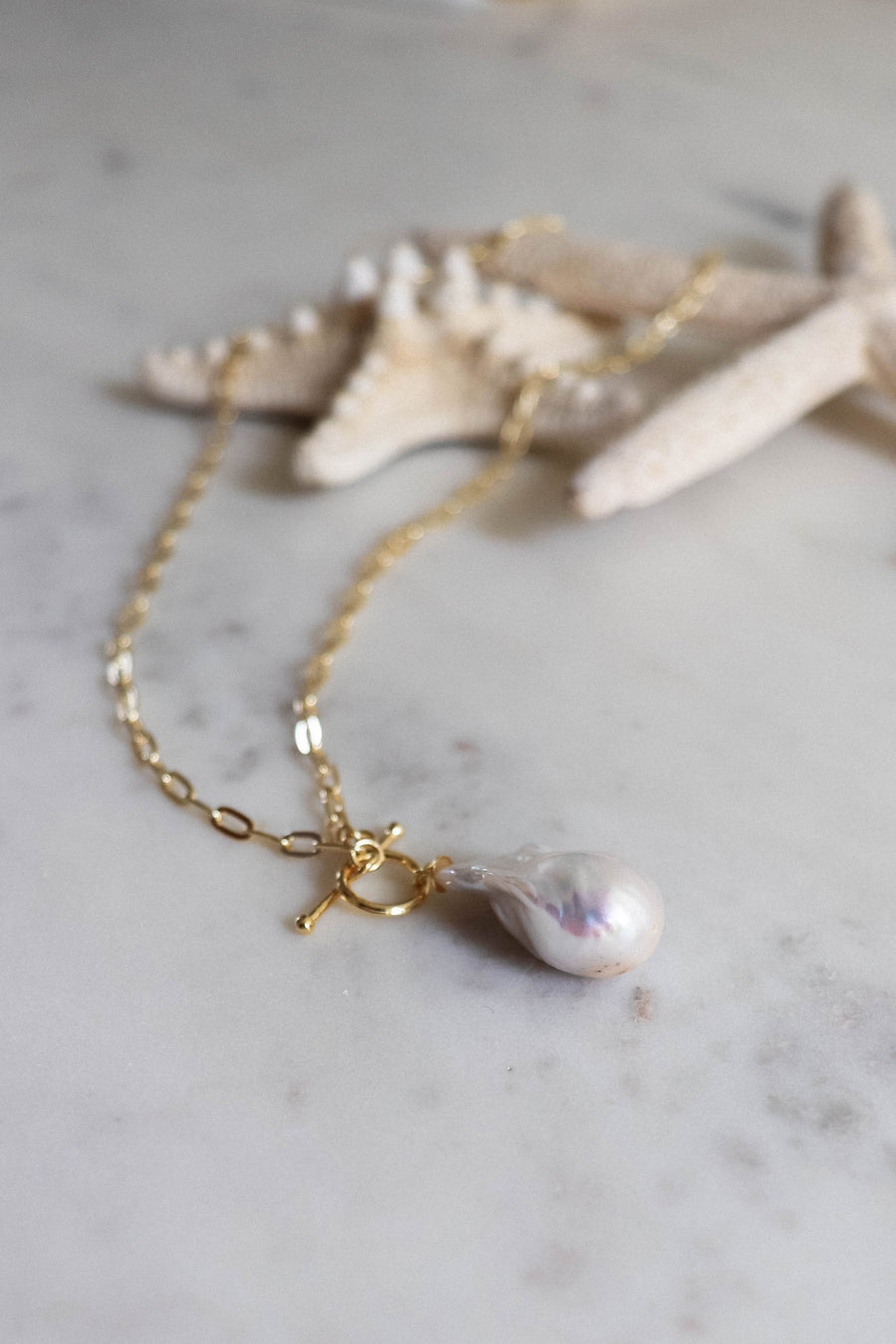 20 inch baroque kashi pearl necklace – Jaffe Jewelry